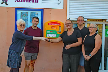 F4F AED installation at Stamshaw Community Centre, Portsmouth.